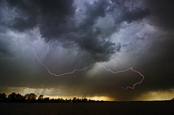 Thunderstorm above the Reeuwijkse Plassen