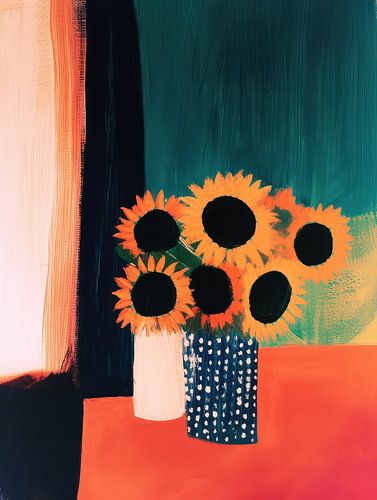 Stilleven met Zonnebloemen