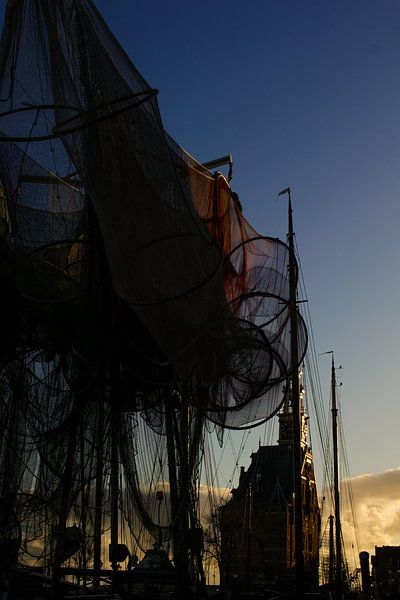 Filets de pêche pour la tour principale par Nathalie Pol