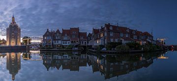 Nachtelijk Enkhuizen van Jan Koppelaar