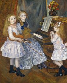 The Daughters of Catulle Mendès, Huguette, Claudine and Helyonne, Auguste Renoir