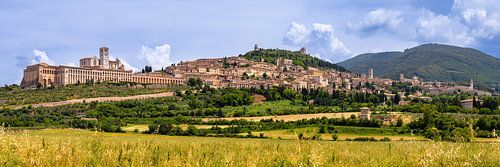 Panorama van Assisi, Italië