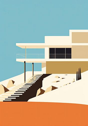Bauhaus Poster Kunstdruk Ontwerp Architectuur
