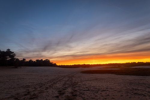 Zonsondergang Oranje Duinen