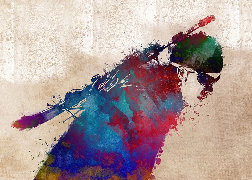 Biathlon sport art #biathlon #sport by JBJart Justyna Jaszke