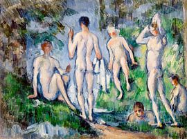 Groupe de baigneurs, Paul Cézanne (ca. 1892–1894) sur Atelier Liesjes