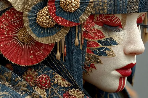 Picturesque Japanese art: Geisha