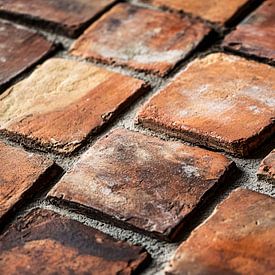Gedetailleerde terracotta vloer textuur van Imperial Art House