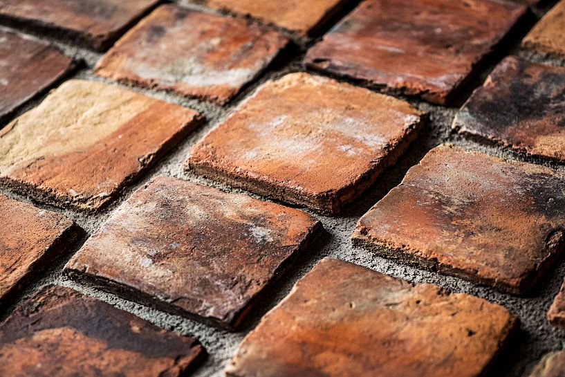 Detaillierte Terrakotta-Bodentextur von Imperial Art House