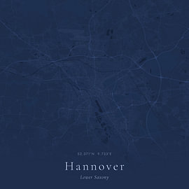 Historische Landkarte von Hannover, Deutschland von Ortsdrucke