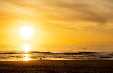 zonsondergang van Cor Brok