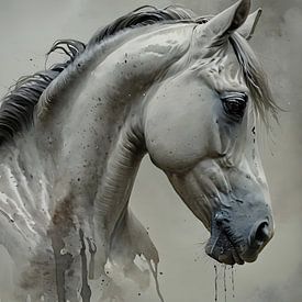Portret van een paard. van Ljupka Kareska