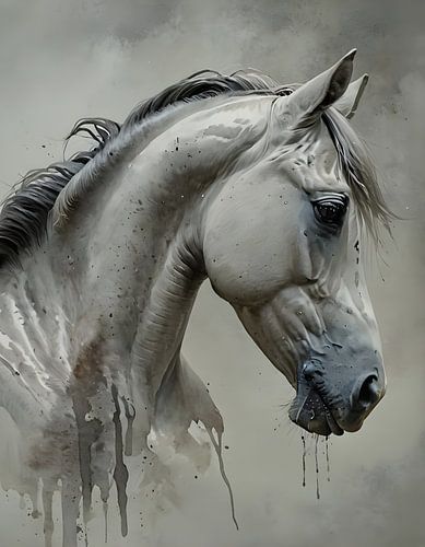 Portret van een paard.