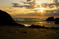 Sonnenuntergang an der Nordsee von Annelies Cranendonk Miniaturansicht