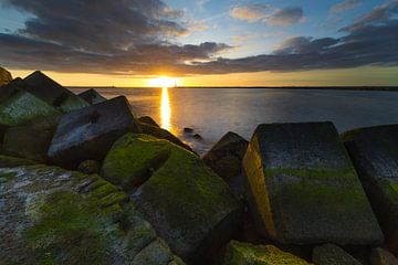 Sunset on the North Pier in March 2025 6 by peterheinspictures