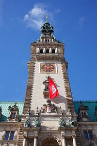 Hamburger Rathaus, Hamburg, Deutschland, Europa