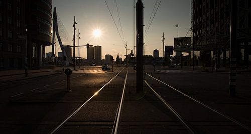 Zonsondergang Rotterdam