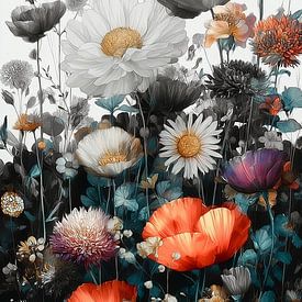 Beautiful Flower Garden D by Mateo