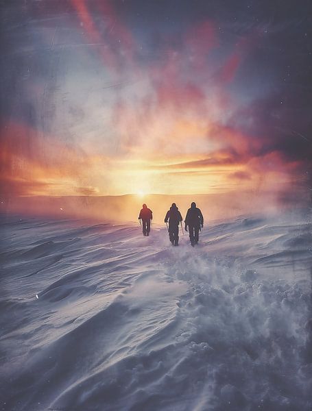 Winterlandschap avontuur van fernlichtsicht