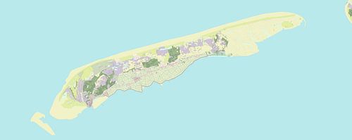 Kaart van Terschelling