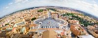 Uitzicht over Rome vanaf koepel van de St Pieter van Studio Wanderlove thumbnail