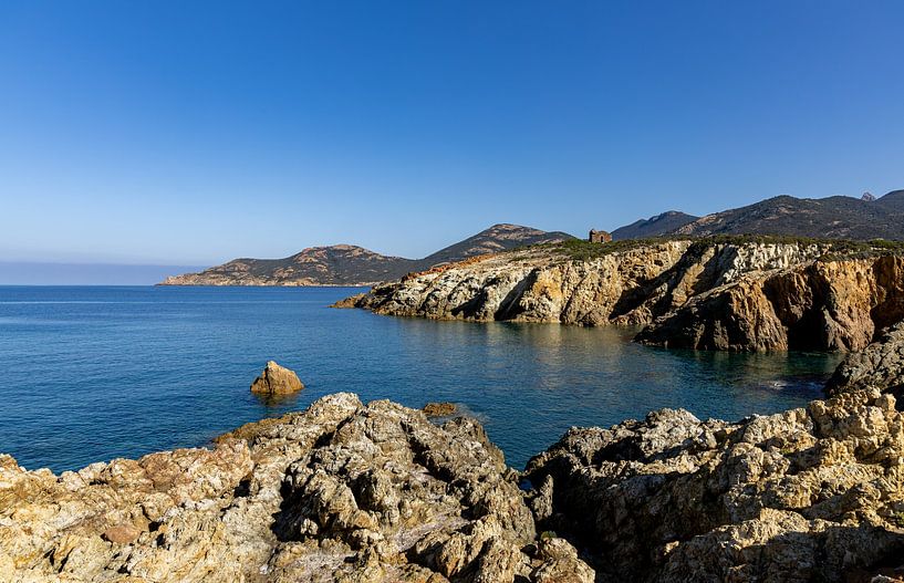 The coast of Corsica, France by Adelheid Smitt