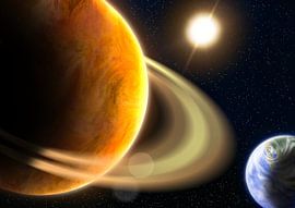 Sun in space by Davey Kuperus