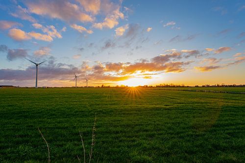 Sonnenaufgang in Friesland