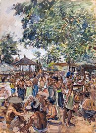 Market in Bali, Carl Fahringer, 1929 by Atelier Liesjes