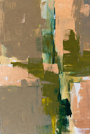 Ochre, Peach and Deep Green by Art & Soul Creations