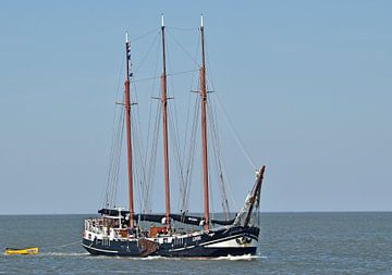 Het bruine vloot schip Linde van Piet Kooistra