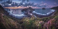 Spain Gaztelugatxe Panorama at the blue hour by Jean Claude Castor thumbnail