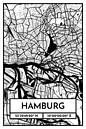 Hamburg - Stadsplattegrond ontwerp stadsplattegrond (Retro) van ViaMapia thumbnail