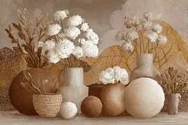 Flower Vases | Chic Vase Arrangement by Eye catching paintings