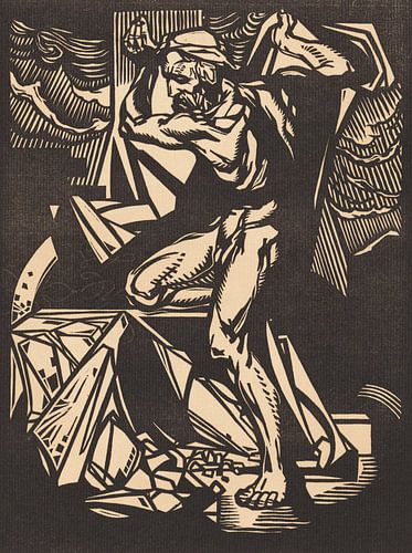 Simson vernielt de zuilen van de tempel, Johannes Josephus Aarts