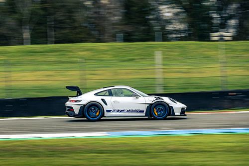 Porsche GT3 RS op het circuit van Assen