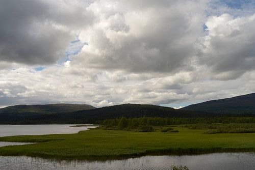 Berglandschap in Midden-Zweden