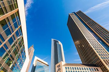 Wolkenkratzer im Europaviertel in Frankfurt am Main