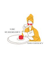 Woman with book who likes to read and drink coffee in colour