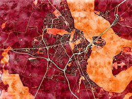 Carte de Stralsund avec le style 'Amber Autumn'