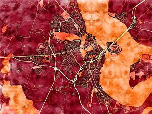 Karte von Stralsund im stil 'Amber Autumn'