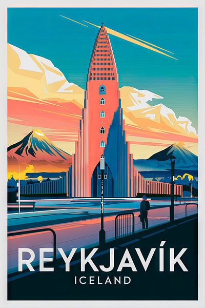Reykjavík, Island von Poster Art Shop