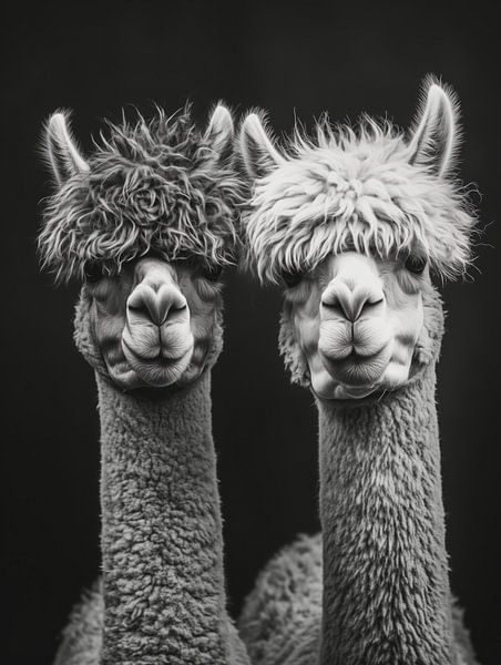 Couple d'alpagas Power | Pas de drame, seulement des lamas par Frank Daske | Foto & Design