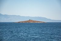 A lonely church on an island, off the coast of Kalymnos
