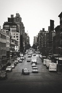 Straat foto in Manhattan, New York van Erik Juffermans