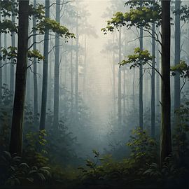 Nebliger Wald von Regan Frederick