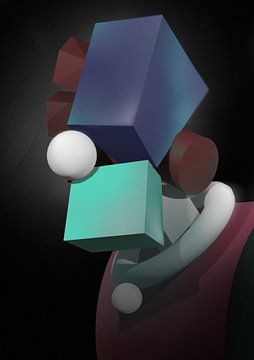 cubist portrait by artmaster