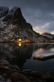 Lumières d'hiver à Reine, dans les Lofoten