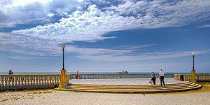 Boulevard de Livourne, Toscane, Italie.