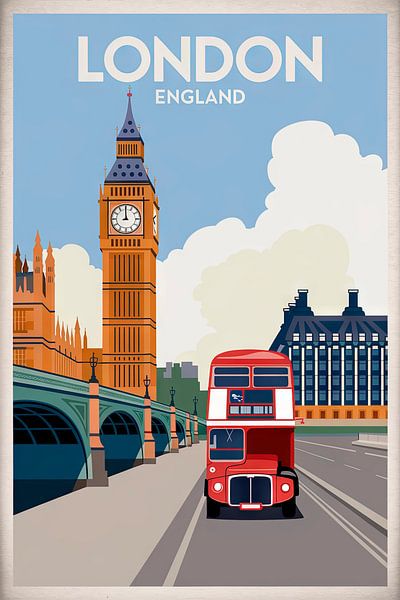 Londres, Angleterre par Poster Art Shop